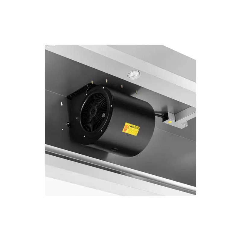 Royal Catering liesituuletin 200 cm, 1500 m³/h, ruostumaton teräs, LED-valaistus
