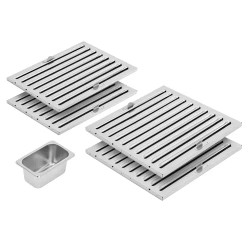 Royal Catering liesituuletin 200 cm, 1500 m³/h, ruostumaton teräs, LED-valaistus