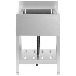Royal Catering RCSSS-60X60-S tiskiallaspöytä ruostumaton teräs 60 x 60 cm