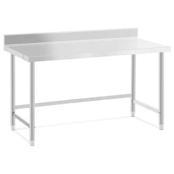 Royal Catering ECO ruostumattomasta teräksestä valmistettu työpöytä 150 x 70 cm 300 kg