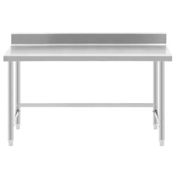 Royal Catering ECO ruostumattomasta teräksestä valmistettu työpöytä 150 x 70 cm 300 kg