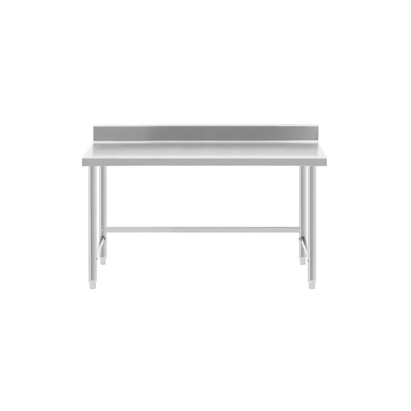 Royal Catering ECO ruostumattomasta teräksestä valmistettu työpöytä 150 x 70 cm 300 kg