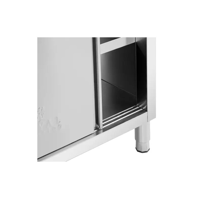 Royal Catering ECO ruostumattomasta teräksestä valmistettu läpilastauskaappi 160 x 60 cm
