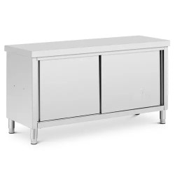 Royal Catering ECO ruostumattomasta teräksestä valmistettu läpilastauskaappi 160 x 60 cm