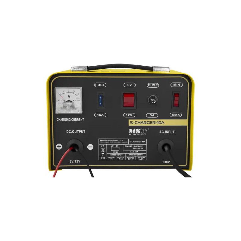 MSW S-Charger-10A Akkulaturi 6/12 V 5/8 A 4 kg