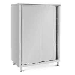 Royal Catering ruostumattomasta teräksestä valmistettu astiakaappi 120 x 70 x 180 cm