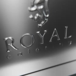 Royal Catering ruostumattomasta teräksestä valmistettu astiakaappi 120 x 70 x 180 cm