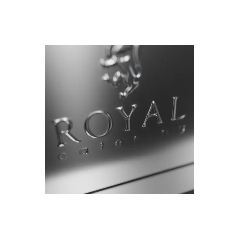 Royal Catering ruostumattomasta teräksestä valmistettu astiakaappi 120 x 70 x 180 cm
