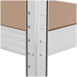 MSW Raskashylly 160 x 40 x 180 cm, harmaa, 4 hyllyä, 150 kg/hylly 16.10 kg