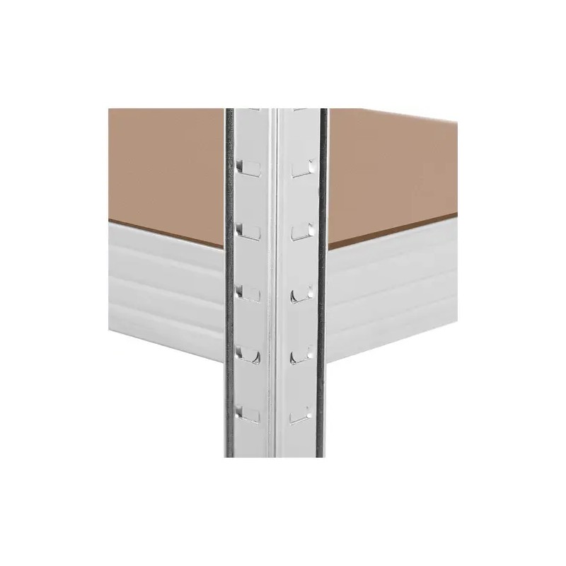 MSW Raskashylly 160 x 40 x 180 cm, harmaa, 4 hyllyä, 150 kg/hylly 16.10 kg