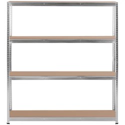MSW Raskashylly 160 x 40 x 180 cm, harmaa, 4 hyllyä, 150 kg/hylly 16.10 kg