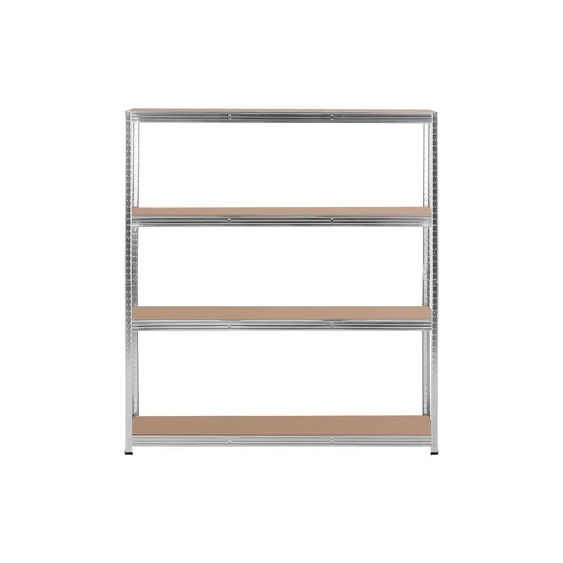 MSW Raskashylly 160 x 40 x 180 cm, harmaa, 4 hyllyä, 150 kg/hylly 16.10 kg