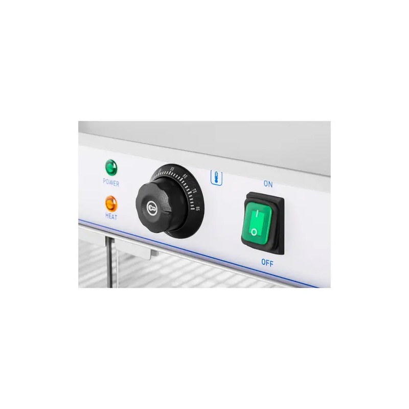 Royal Catering RCHT-1200B lämpövitriini 1200 W LED-näytöllä