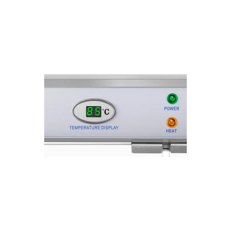 Royal Catering RCHT-1200B lämpövitriini 1200 W LED-näytöllä