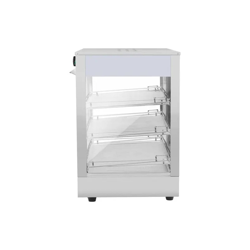 Royal Catering RCHT-1200B lämpövitriini 1200 W LED-näytöllä