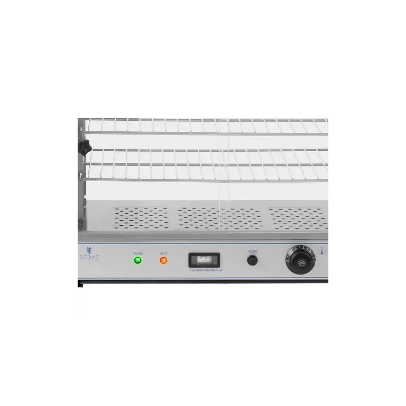 Royal Catering lämpövitriini 54 cm 1000 W 3 hyllyä