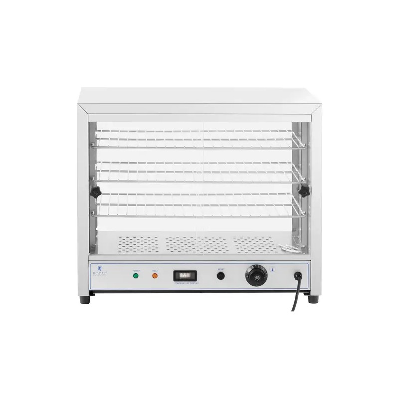 Royal Catering lämpövitriini 54 cm 1000 W 3 hyllyä