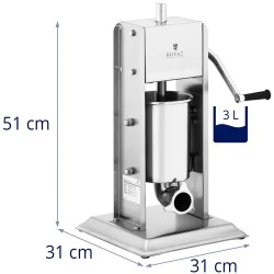 Royal Catering RCWV-3L pystymakkaran täyttölaite 3 l