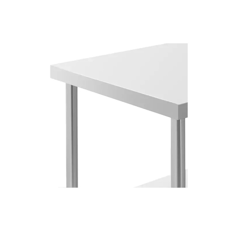 Royal Catering RCAT-120/60-NW ruostumattomasta teräksestä valmistettu työpöytä 120 x 60 cm