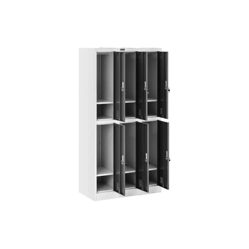 Fromm & Starck STAR_MCAB_15 lukittava teräskaappi 6 lokeroa harmaa