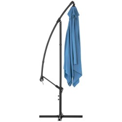 Ampelivarjo 250 x 250 cm, sininen, suorakaide, kallistettava