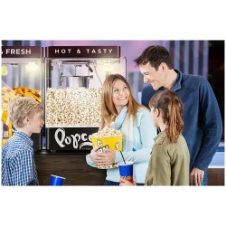 Royal Catering Popcornkone 1300 W, 4 kg/h, musta