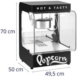 Royal Catering Popcornkone 1300 W, 4 kg/h, musta