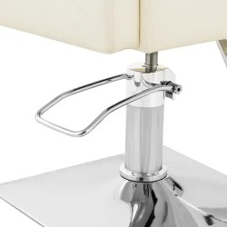 Carlisle-kampaajan tuoli jalkatukella, istuinkorkeus 49–63 cm, max 150 kg, beige