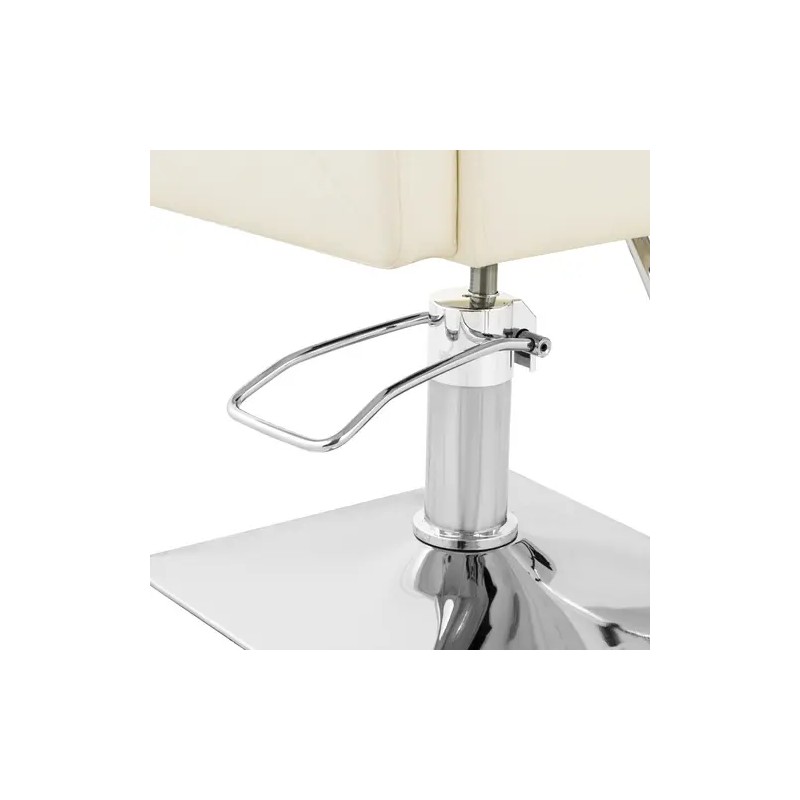 Carlisle-kampaajan tuoli jalkatukella, istuinkorkeus 49–63 cm, max 150 kg, beige