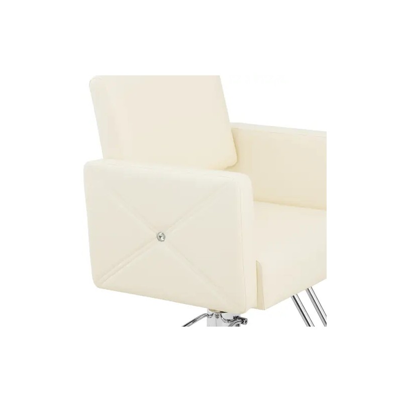 Carlisle-kampaajan tuoli jalkatukella, istuinkorkeus 49–63 cm, max 150 kg, beige