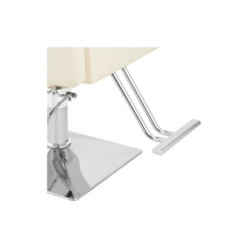 Carlisle-kampaajan tuoli jalkatukella, istuinkorkeus 49–63 cm, max 150 kg, beige