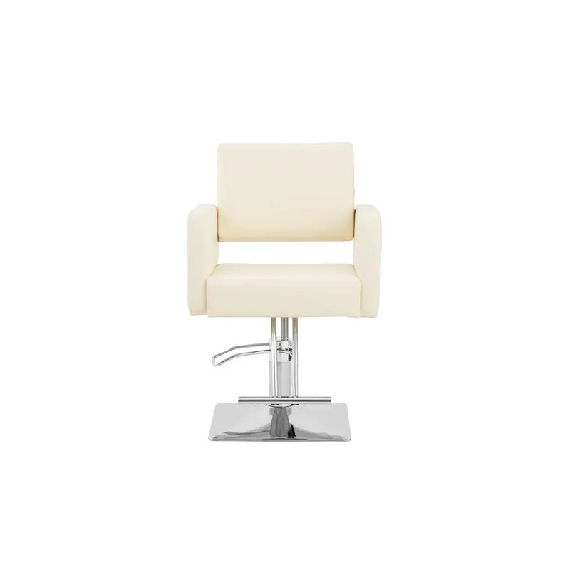 Carlisle-kampaajan tuoli jalkatukella, istuinkorkeus 49–63 cm, max 150 kg, beige