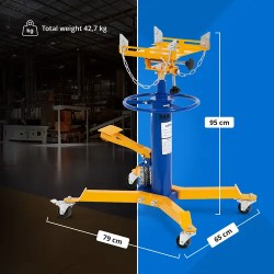 Hydraulinen vaihteistonnousin 500 kg, korkeus 80,5–180 cm