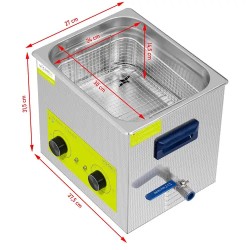 Ulträänipuhdistin PROCLEAN 10.0MS 10 l 40 kHz 240 W