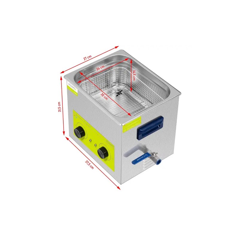 Ulträänipuhdistin PROCLEAN 10.0MS 10 l 40 kHz 240 W