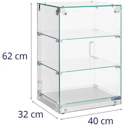 Royal Catering kakkuvitriini 60 l, 3 tasoa