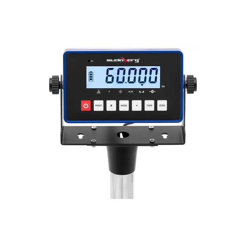 Tasapaino 60 kg 0,002 kg 40 x 50 cm LCD-näyttö