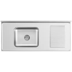 Royal Catering RC-IKS05 tiskiallaskaappi ruostumaton teräs 140 x 60 cm