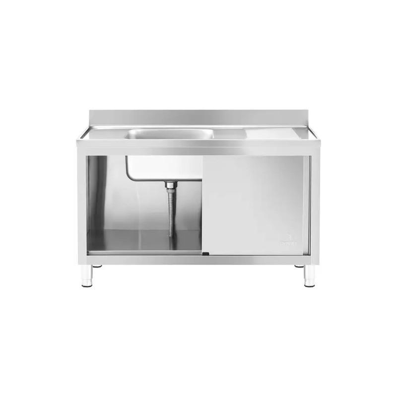 Royal Catering RC-IKS05 tiskiallaskaappi ruostumaton teräs 140 x 60 cm