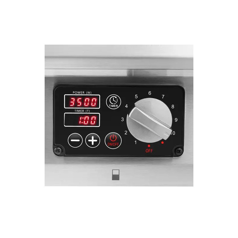 Royal Catering Induktiolevy 2 x 28 cm 400 V Timer