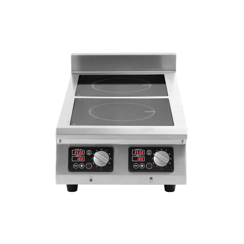 Royal Catering Induktiolevy 2 x 28 cm 400 V Timer