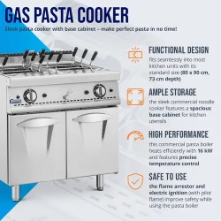 Royal Catering Pro 730 kaasupastakeitin 80 x 73 cm 16 kW