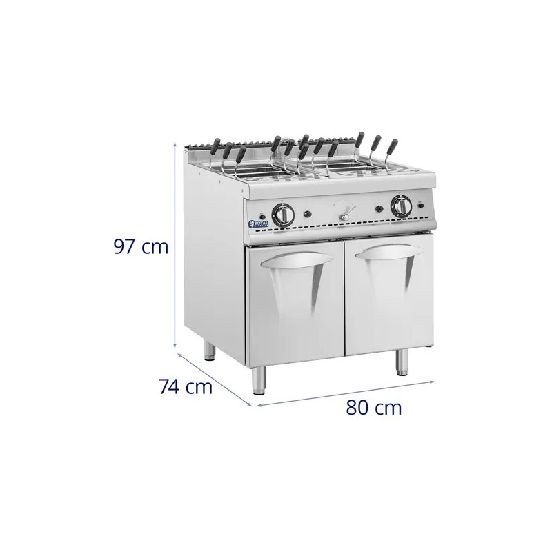 Royal Catering Pro 730 kaasupastakeitin 80 x 73 cm 16 kW