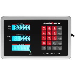 Alustavaaka 300 kg, 50 x 60 cm, langaton LCD-näyttö
