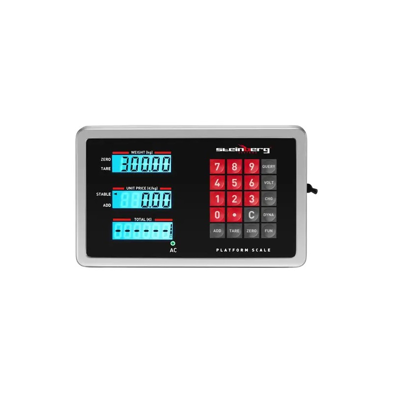 Alustavaaka 300 kg, 50 x 60 cm, langaton LCD-näyttö