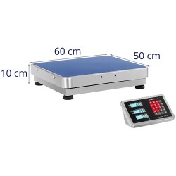 Alustavaaka 300 kg, 50 x 60 cm, langaton LCD-näyttö
