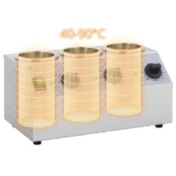 Royal Catering kastikkeenlämmitin 3 x 1 l, 40-90 °C