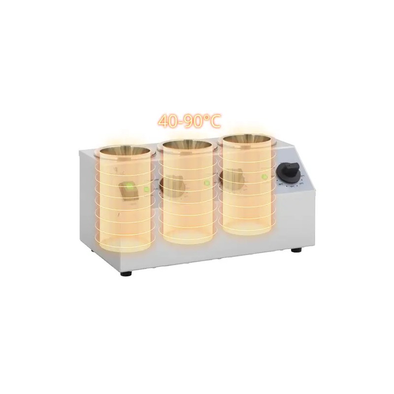 Royal Catering kastikkeenlämmitin 3 x 1 l, 40-90 °C
