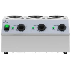 Royal Catering kastikkeenlämmitin 3 x 1 l, 40-90 °C
