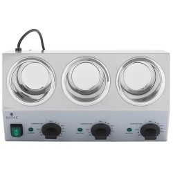 Royal Catering kastikkeenlämmitin 3 x 1 l, 40-90 °C